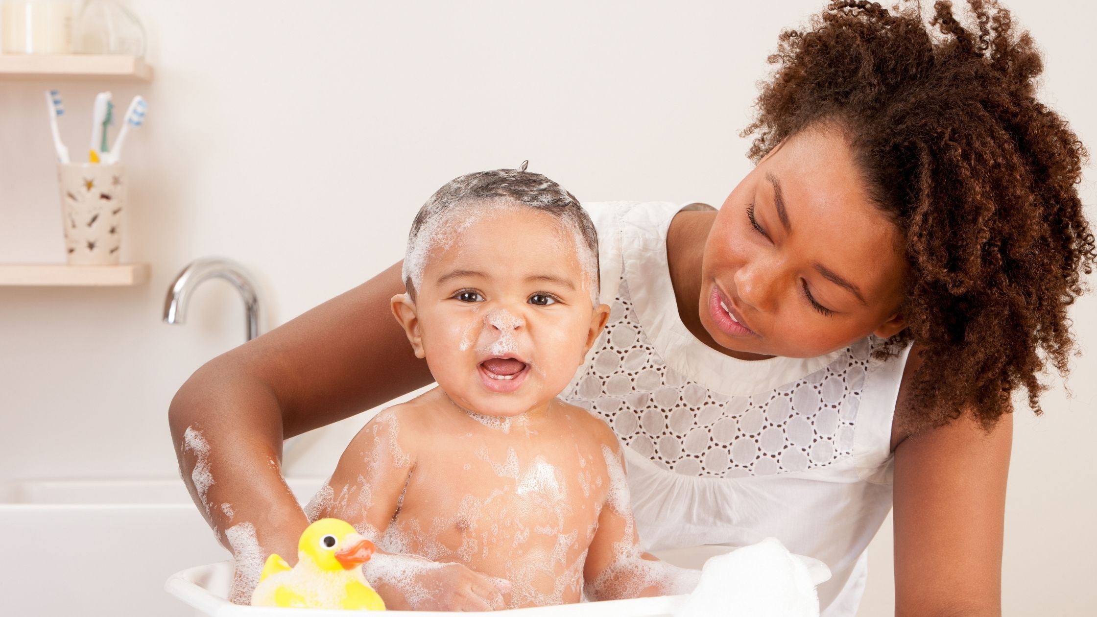 Baby store bath time